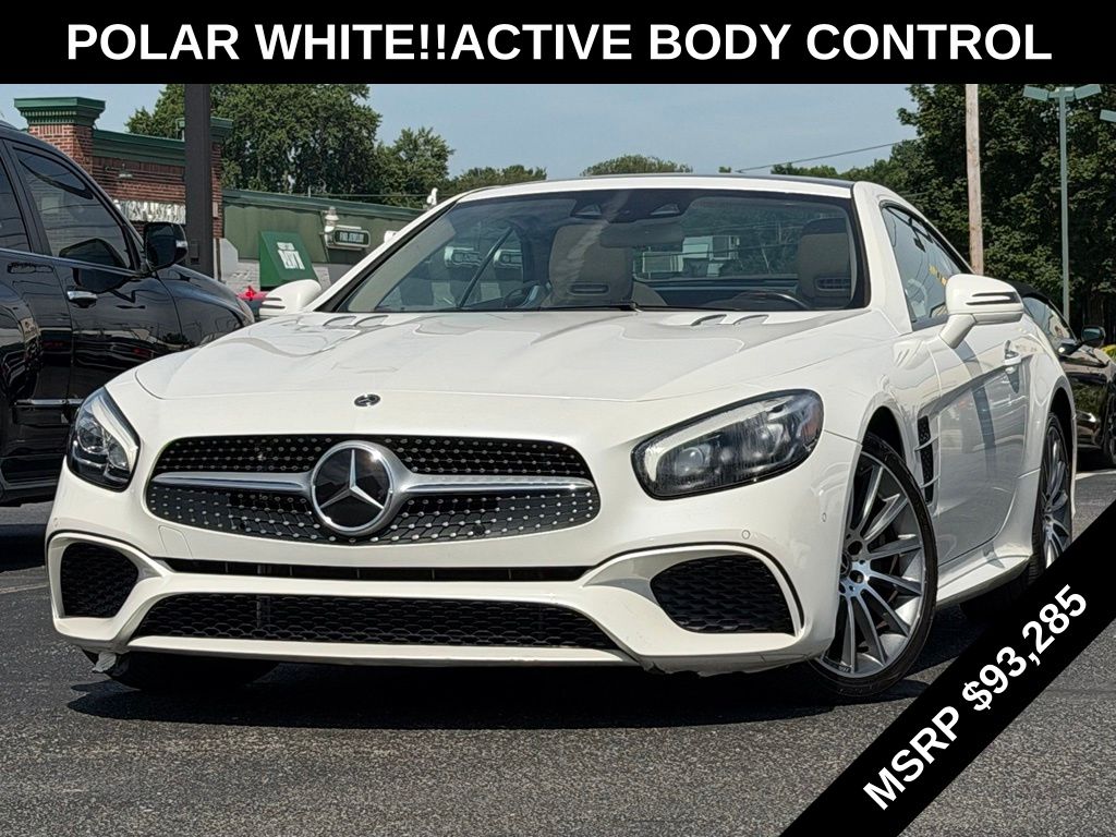 White 2018 Mercedes-Benz SL-Class Convertible Rear-Wheel Drive 9-Speed Automatic