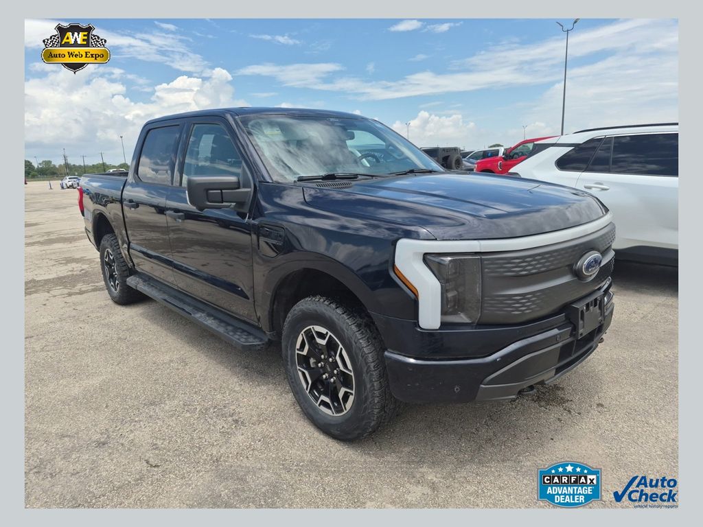 Blue Metallic 2022 Ford F-150 Lightning Pickup Truck All-Wheel Drive Automatic