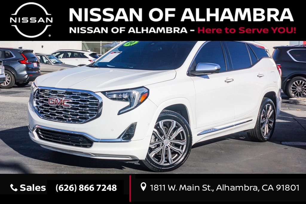 Summit White 2020 GMC Terrain Denali FWD SUV / Crossover Front-Wheel Drive 9-Speed Automatic