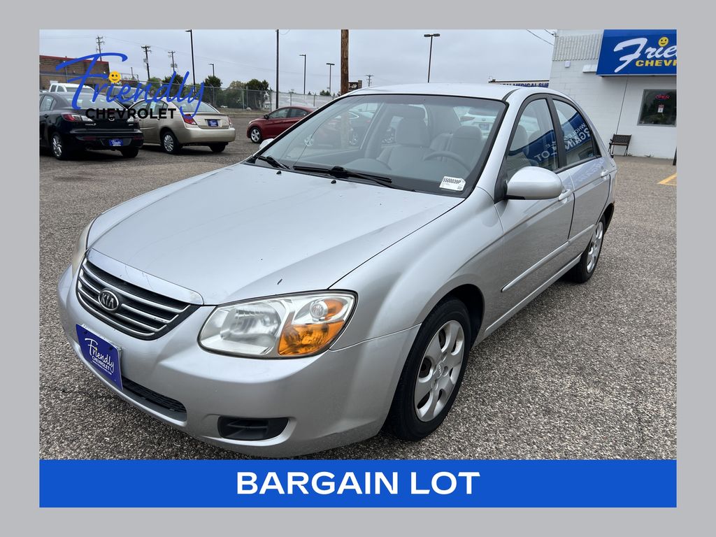 Bright Silver 2008 Kia Spectra LX Sedan Front-Wheel Drive 4-Speed Automatic Overdrive