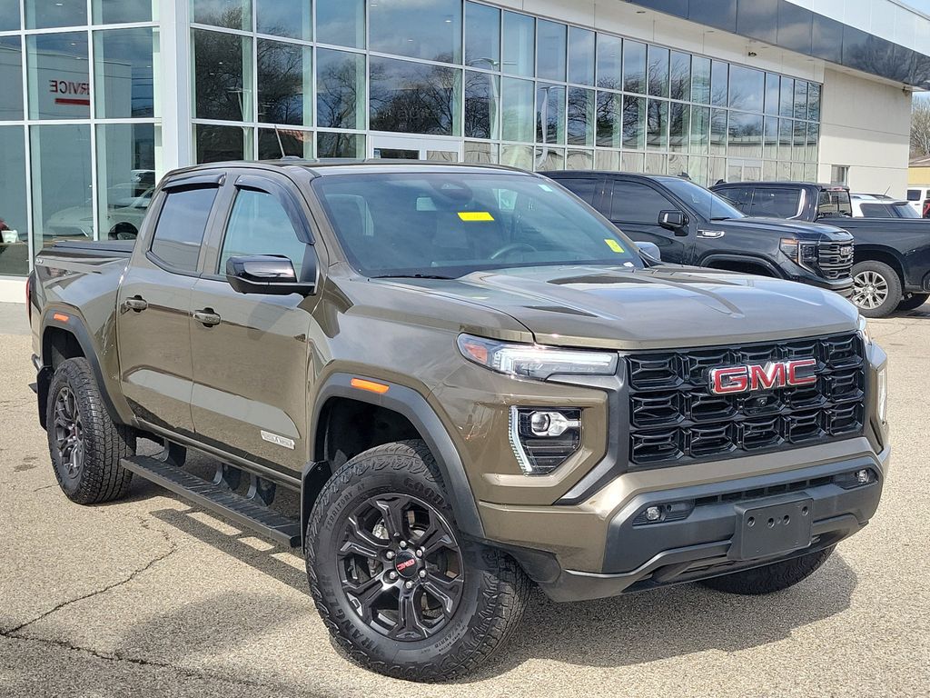 Deep Bronze Metallic 2025 GMC Canyon Elevation Crew Cab 4WD Pickup Truck Four-Wheel Drive 8-Speed Automatic