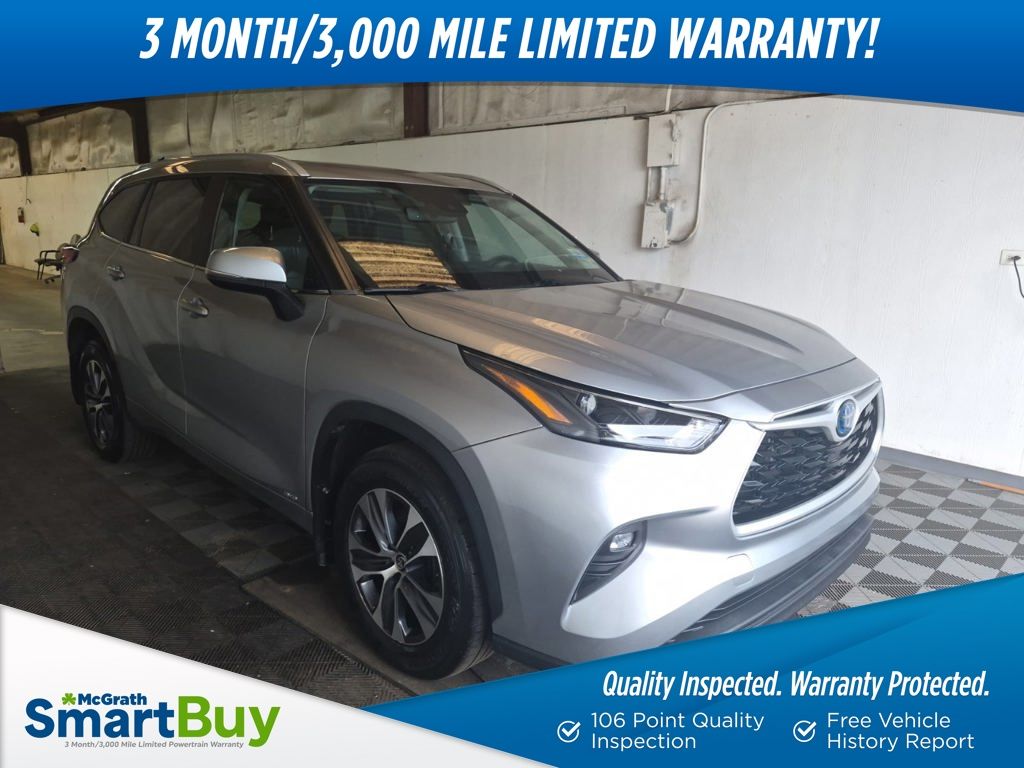 Celestial Silver Metallic 2023 Toyota Highlander Hybrid SUV / Crossover All-Wheel Drive Continuously Variable Transmission