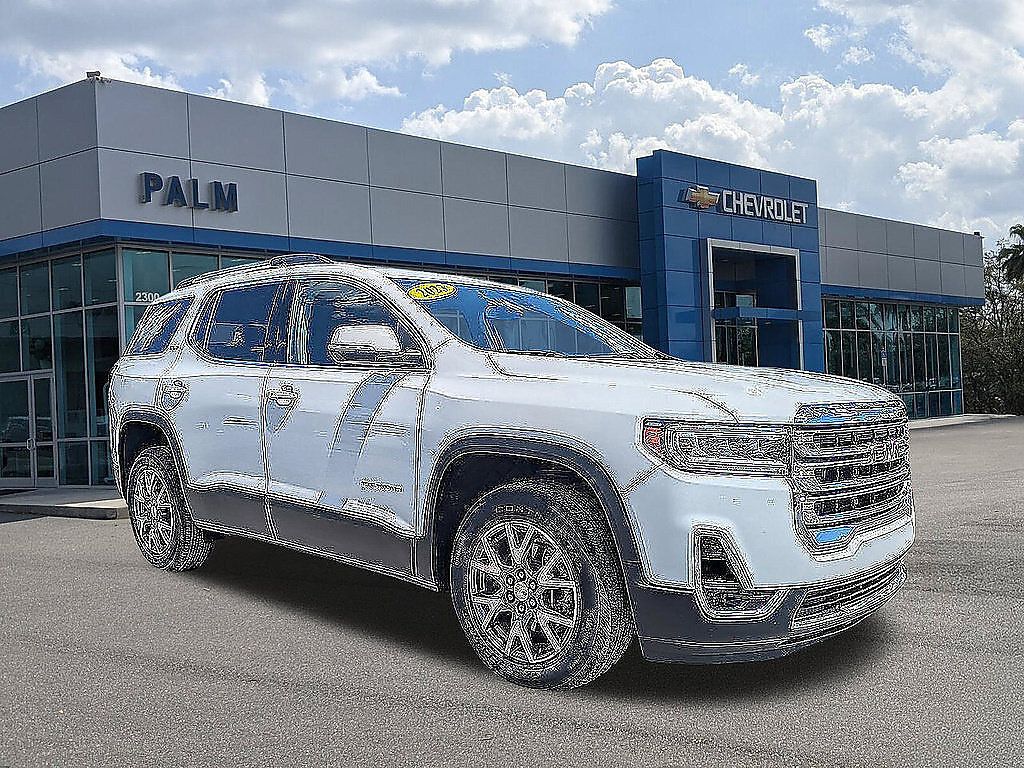 Summit White 2023 GMC Acadia SUV / Crossover Front-Wheel Drive 9-Speed Automatic