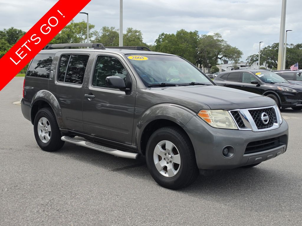Storm Gray Metallic 2008 Nissan Pathfinder SUV / Crossover 4X2 5-Speed Automatic Overdrive