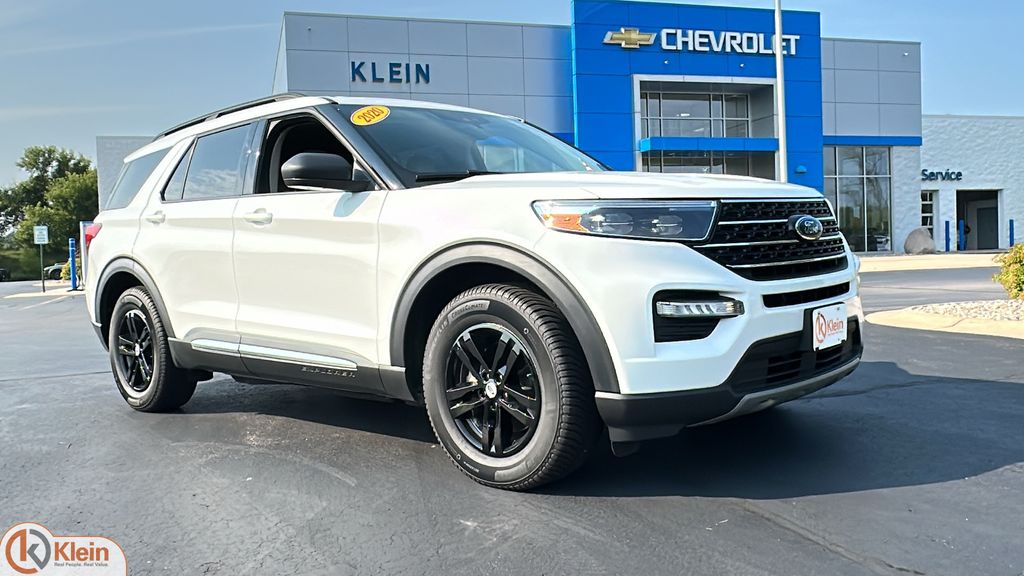 White Metallic 2020 Ford Explorer SUV / Crossover All-Wheel Drive Automatic