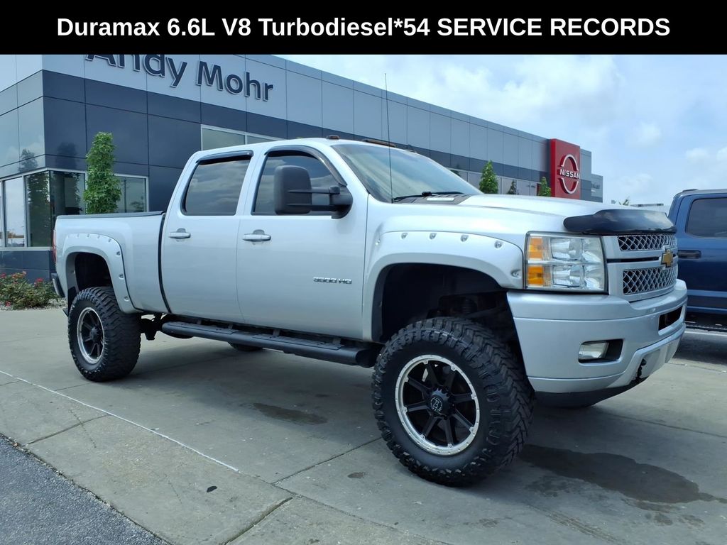Silver Ice Metallic 2014 Chevrolet Silverado 3500HD Pickup Truck Four-Wheel Drive 6-Speed Automatic