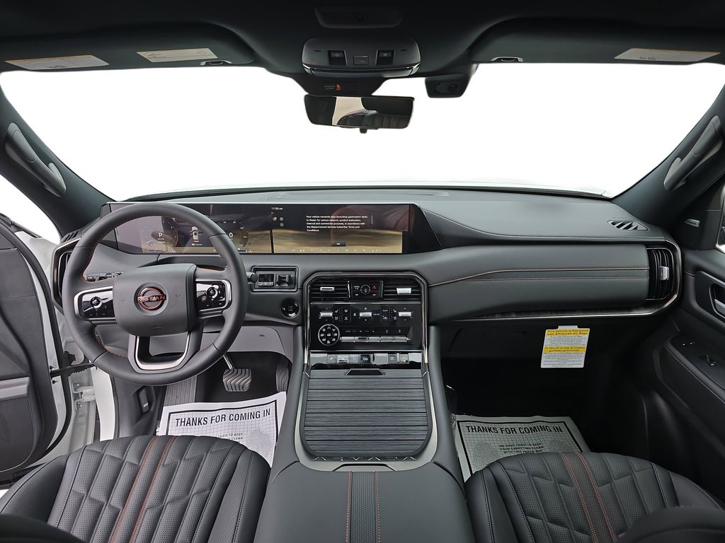 2025 Aspen White Tricoat/Super Black Nissan Armada PRO-4X 4X4 SUV