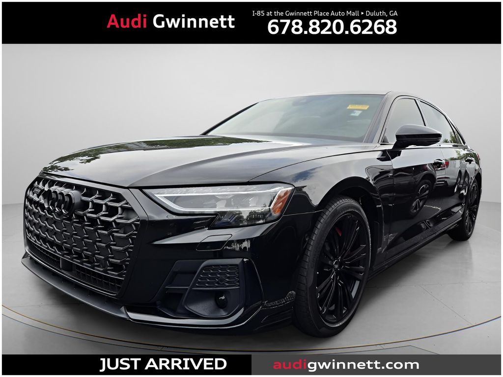 Black Metallic 2023 Audi A8 Sedan All-Wheel Drive 8-Speed Automatic