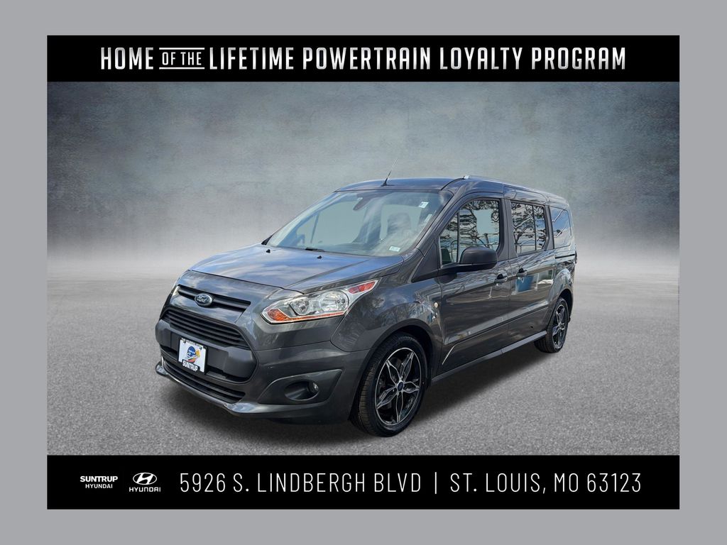 Gray (Magnetic) 2018 Ford Transit Connect Wagon XLT LWB FWD with Rear Liftgate Van Front-Wheel Drive 6-Speed Automatic