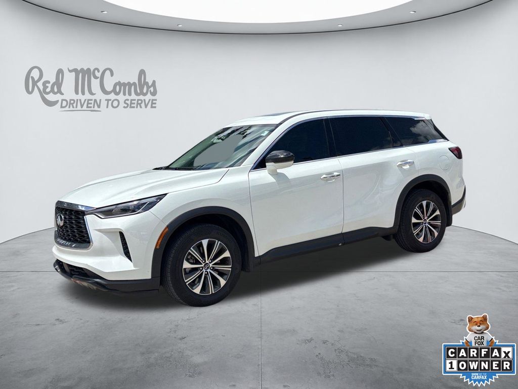 Glacier White 2025 INFINITI QX60 SUV / Crossover Front-Wheel Drive 9-Speed Automatic