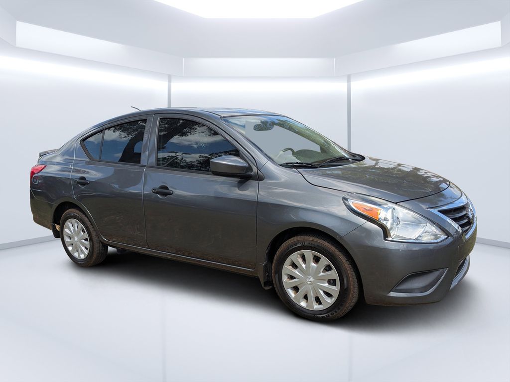 Gray (Gun Metallic) 2019 Nissan Versa S Plus FWD Sedan Front-Wheel Drive Continuously Variable Transmission