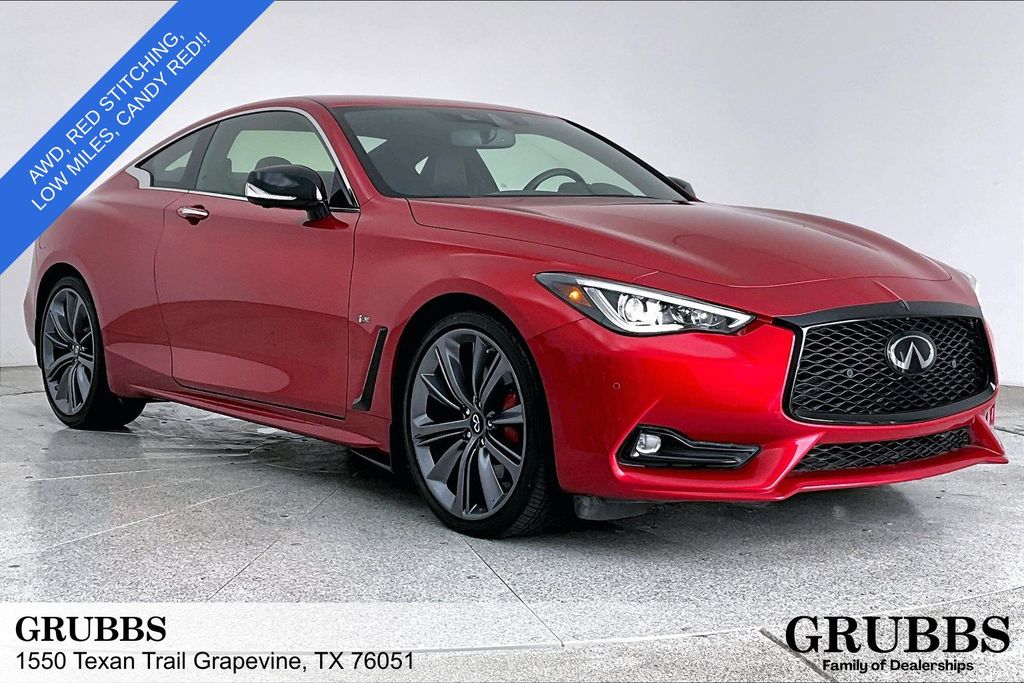 Red 2022 INFINITI Q60 Red Sport 400 AWD Coupe All-Wheel Drive 7-Speed Automatic