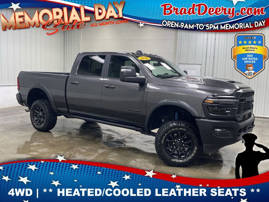 Gray (Granite Crystal Metallic Clearcoat) 2026 RAM 2500 Power Wagon Crew Cab 4WD Pickup Truck Four-Wheel Drive 8-Speed Automatic