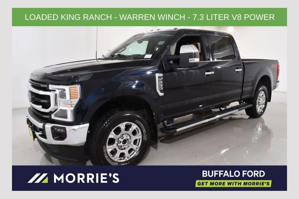 Antimatter Blue Metallic 2022 Ford F-250 Super Duty Pickup Truck Four-Wheel Drive Automatic