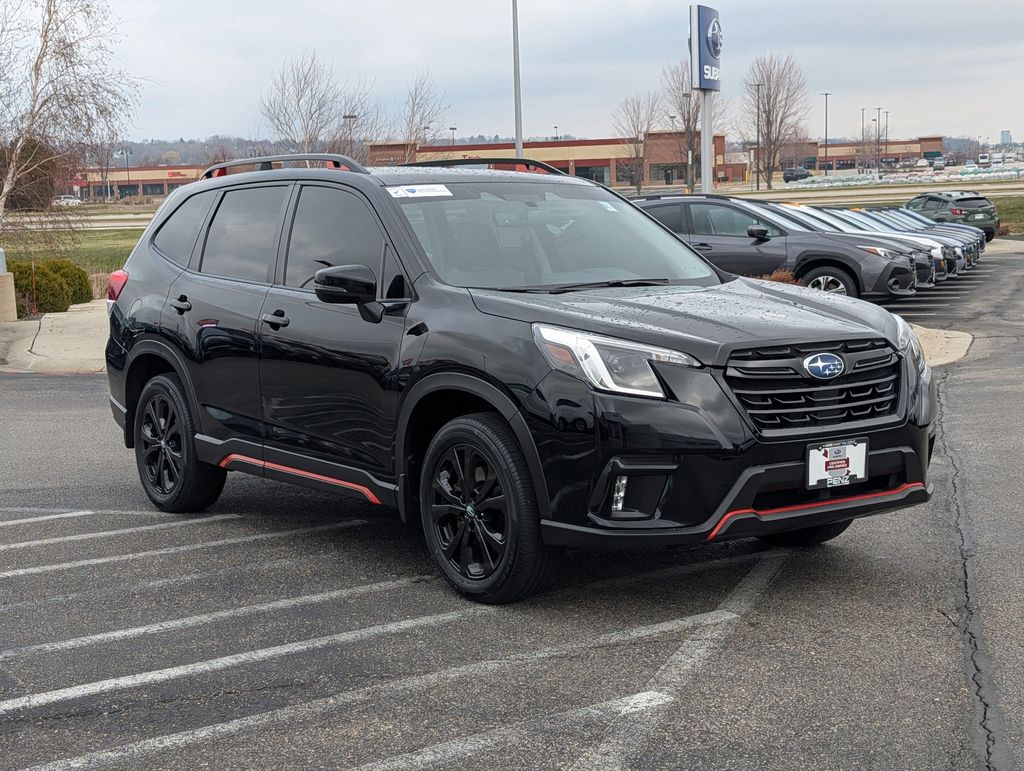 Crystal Black Silica 2024 Subaru Forester Sport Crossover AWD SUV / Crossover All-Wheel Drive Continuously Variable Transmission
