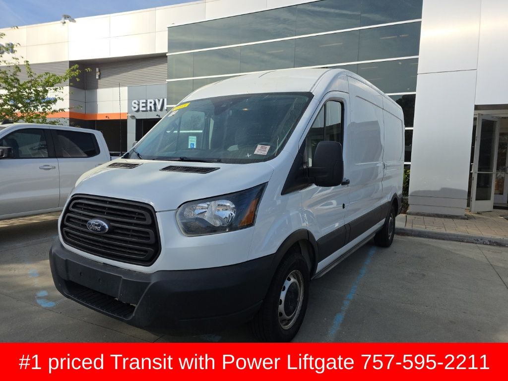 Oxford White 2019 Ford Transit Cargo 150 Medium Roof LWB RWD with Sliding Passenger-Side Door Van Rear-Wheel Drive 6-Speed Automatic Overdrive