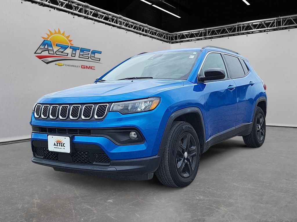 Laser Blue Pearlcoat 2023 Jeep Compass SUV / Crossover Four-Wheel Drive 8-Speed Automatic