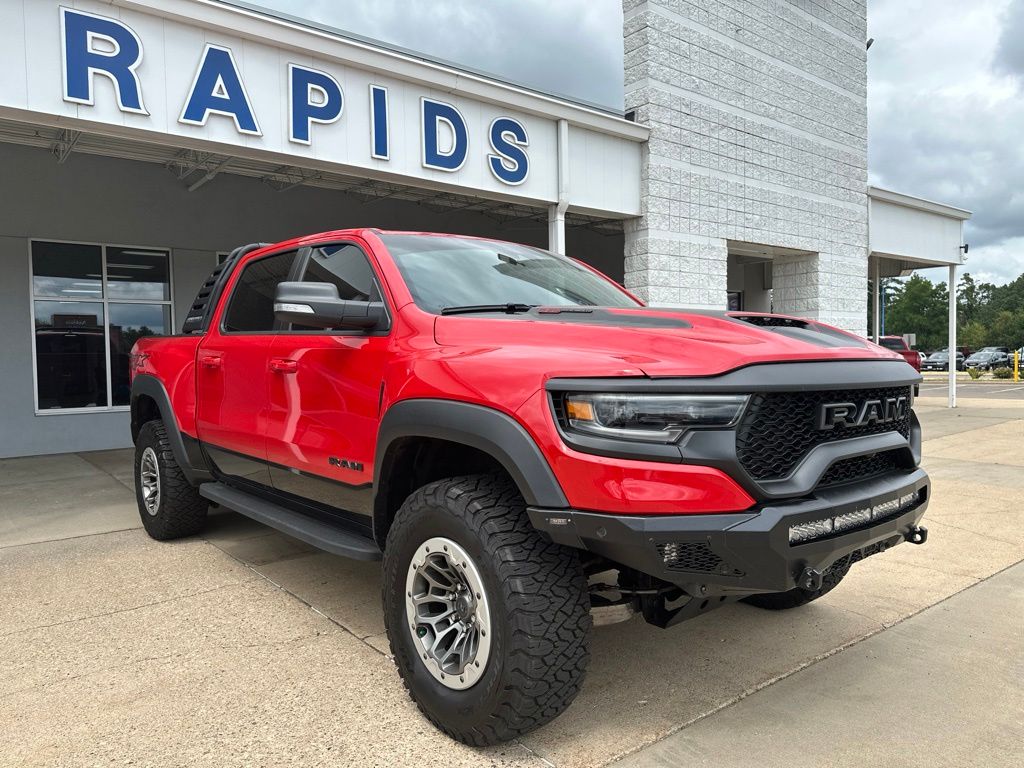 Flame Red Clearcoat 2021 RAM 1500 Pickup Truck All-Wheel Drive 8-Speed Automatic