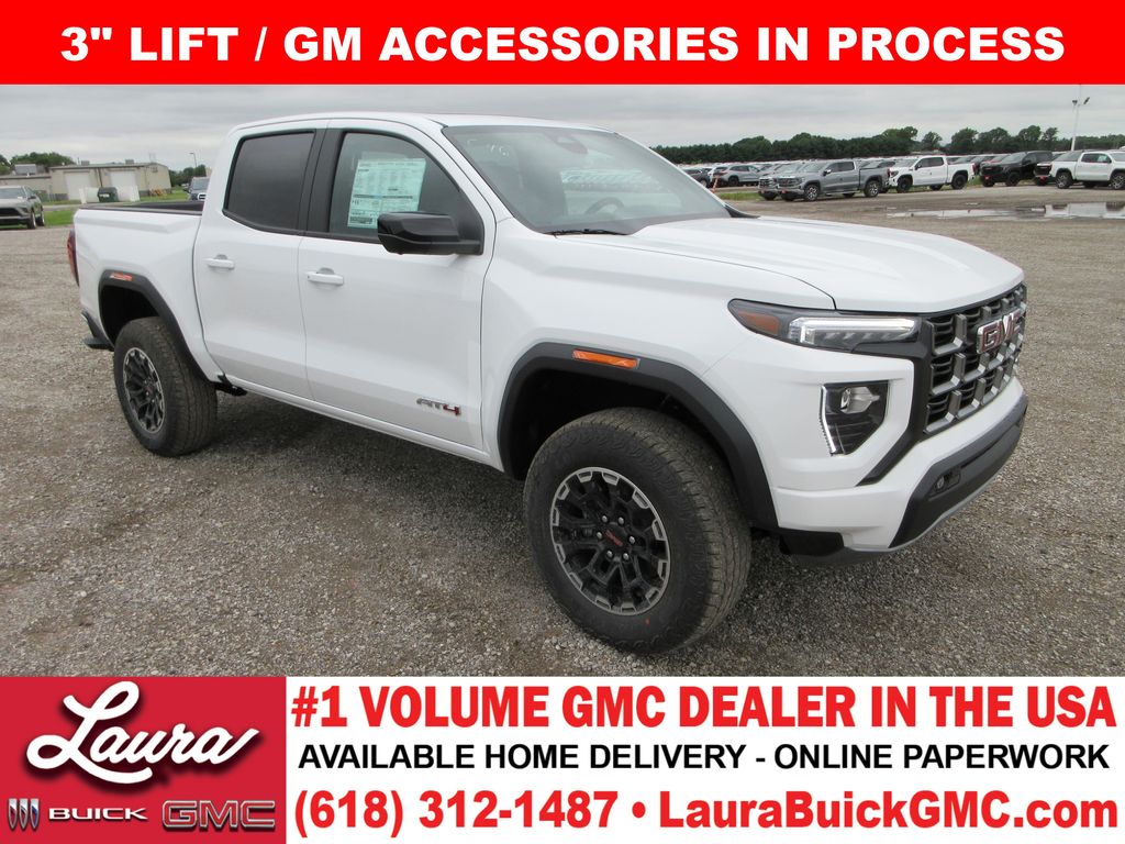 Summit White 2026 GMC Canyon Pickup Truck Four-Wheel Drive 8-Speed Automatic