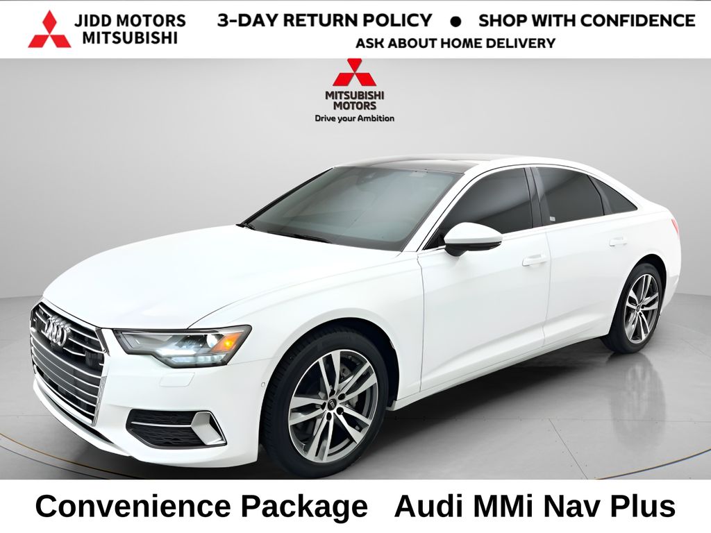 Glacier White 2023 Audi A6 Sedan All-Wheel Drive 7-Speed Automatic