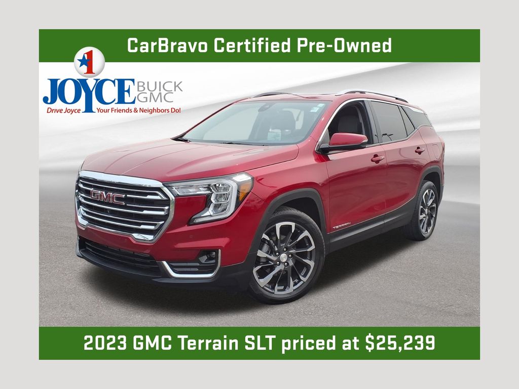 Volcanic Red Tintcoat 2023 GMC Terrain SUV / Crossover Front-Wheel Drive 9-Speed Automatic