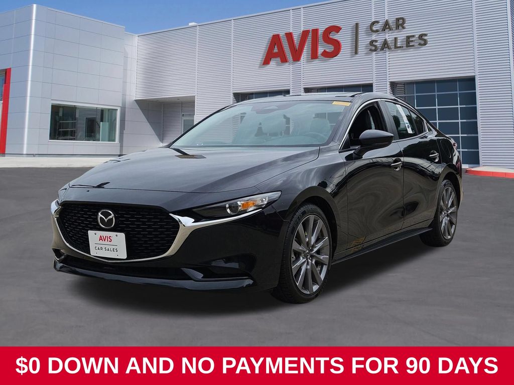 Jet Black 2025 Mazda MAZDA3 Sedan Front-Wheel Drive 6-Speed Automatic