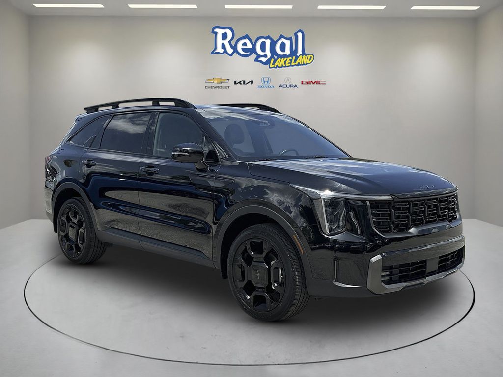 Ebony Black 2025 Kia Sorento SUV / Crossover All-Wheel Drive 8-Speed Dual Clutch