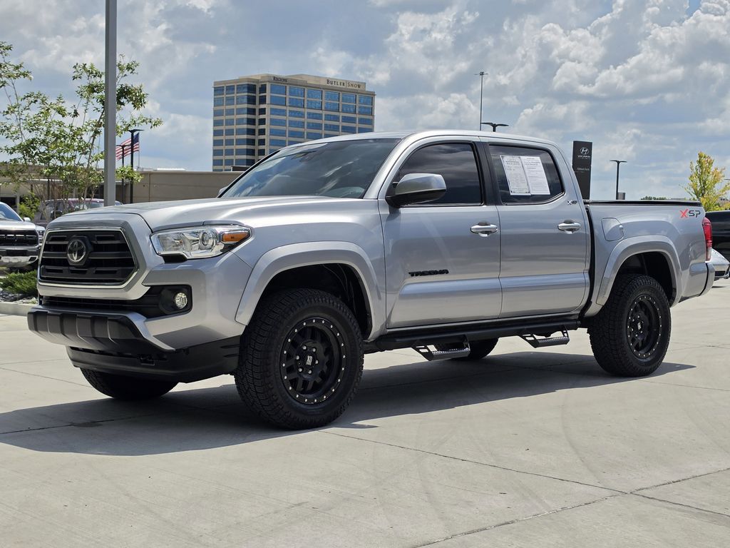 Silver Sky Metallic 2019 Toyota Tacoma SR5 V6 Double Cab RWD Pickup Truck 4X2 6-Speed Automatic