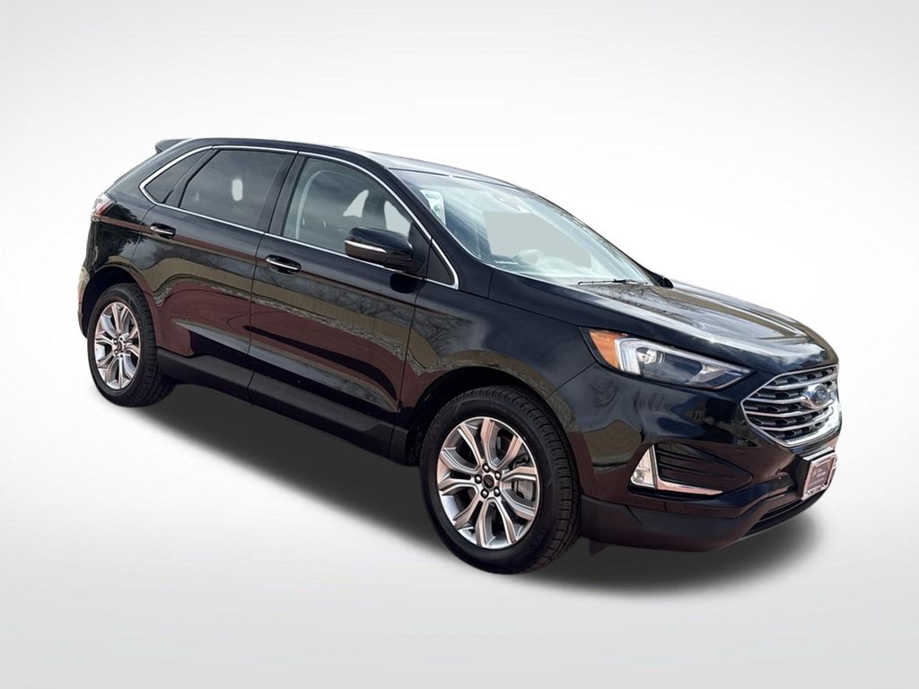Black Metallic 2024 Ford Edge Titanium AWD SUV / Crossover All-Wheel Drive 8-Speed Automatic