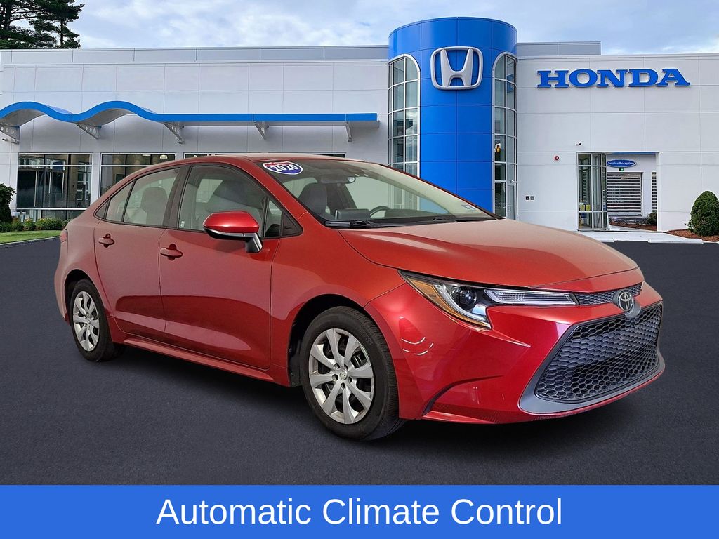 Barcelona Red Metallic 2020 Toyota Corolla LE FWD Sedan Front-Wheel Drive Continuously Variable Transmission