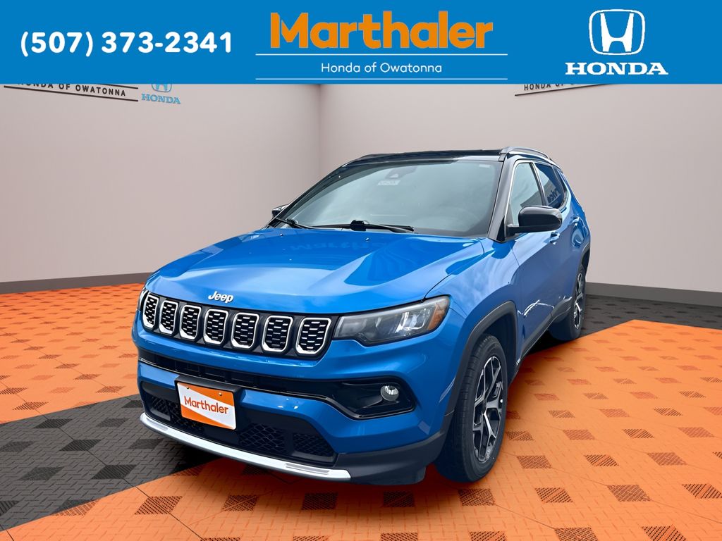 Hydro Blue Pearlcoat 2025 Jeep Compass SUV / Crossover Four-Wheel Drive 8-Speed Automatic