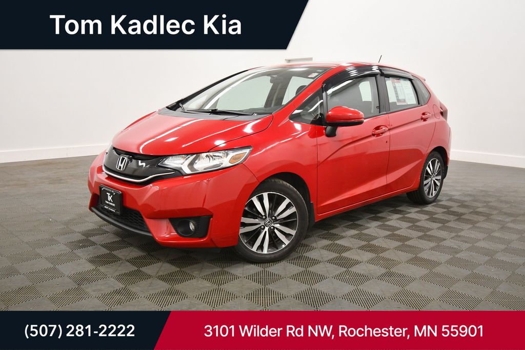 Red 2017 Honda Fit EX Hatchback Front-Wheel Drive 6-Speed Manual