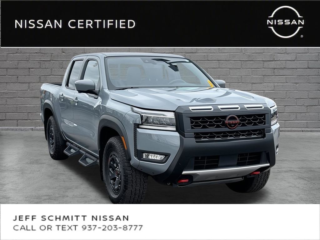 Boulder Gray Pearl 2025 Nissan Frontier Pickup Truck Four-Wheel Drive 9-Speed Automatic Overdrive