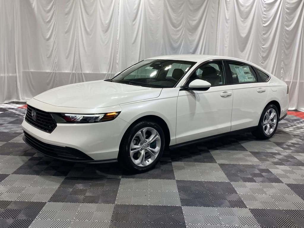 Platinum White Pearl 2026 Honda Accord LX FWD Sedan Front-Wheel Drive Continuously Variable Transmission