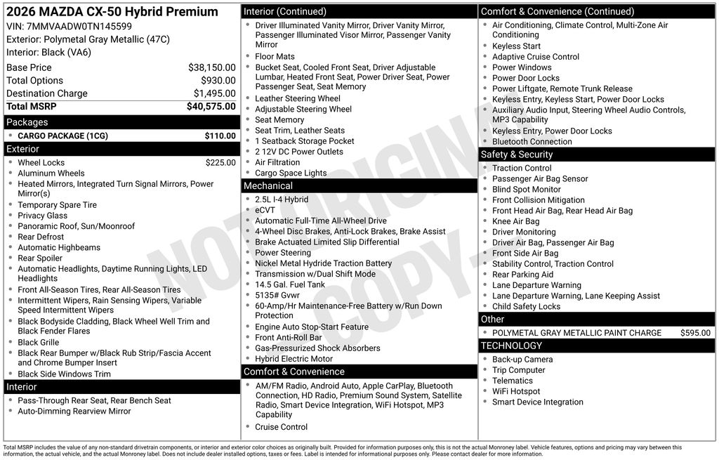 Thumbnail: 2026 Mazda CX-50 - 4
