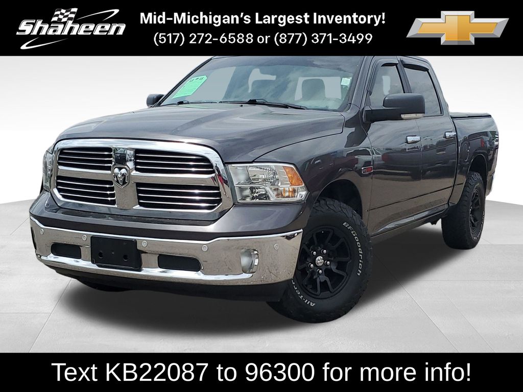 Gray (Granite Crystal Metallic Clearcoat) 2017 RAM 1500 Pickup Truck Four-Wheel Drive 8-Speed Automatic