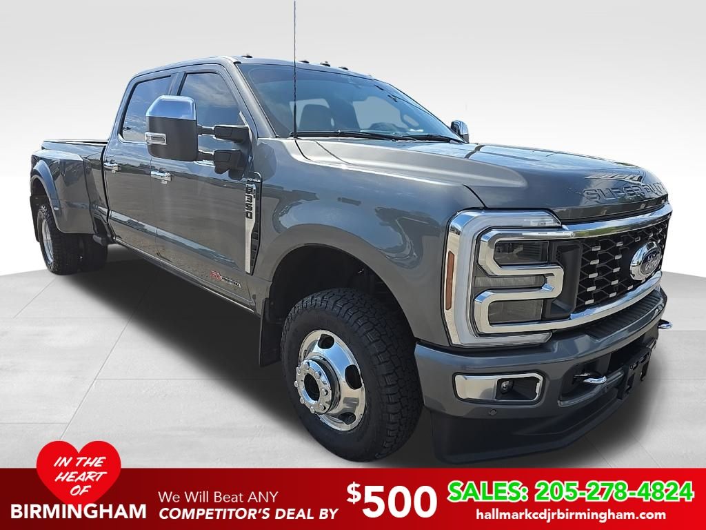 Gray Metallic 2024 Ford F-350 Super Duty Pickup Truck Four-Wheel Drive Automatic