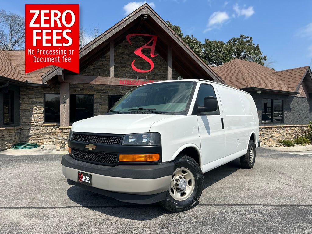 Summit White 2018 Chevrolet Express Cargo Van Rear-Wheel Drive 6-Speed Automatic Overdrive
