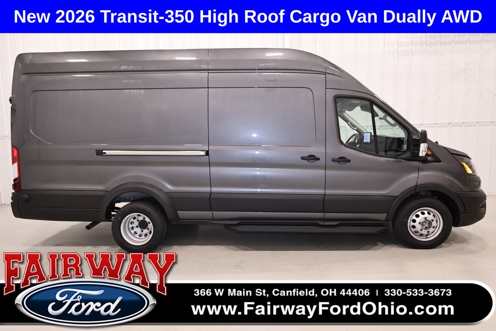 Carbonized Gray Metallic 2026 Ford Transit Cargo Van All-Wheel Drive 