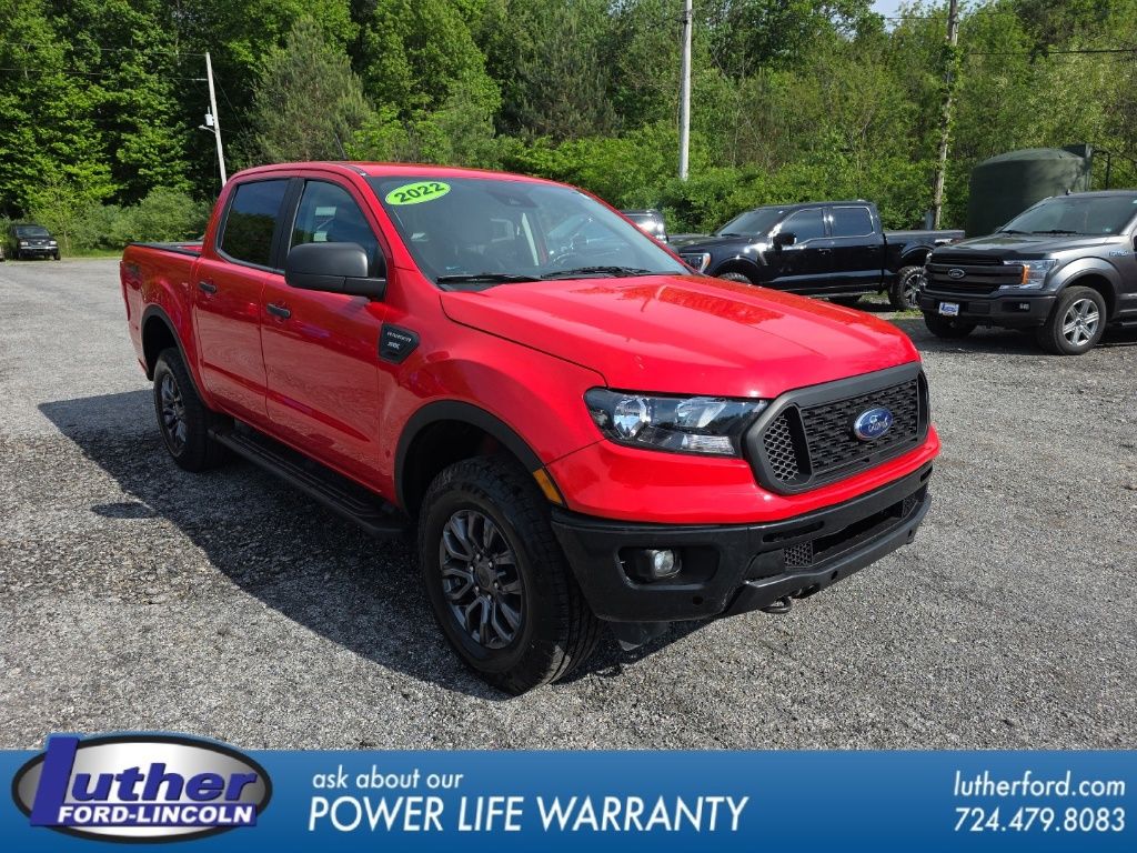 Race Red 2022 Ford Ranger Pickup Truck Four-Wheel Drive Automatic