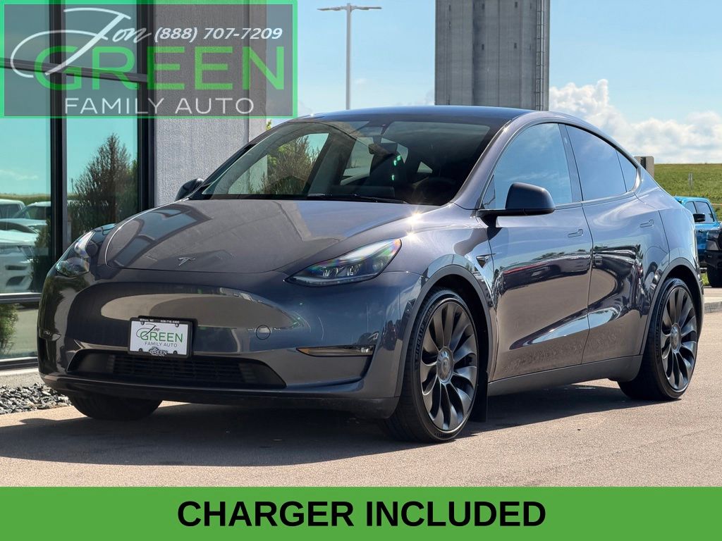 Silver 2023 Tesla Model Y SUV / Crossover All-Wheel Drive 1-Speed Automatic