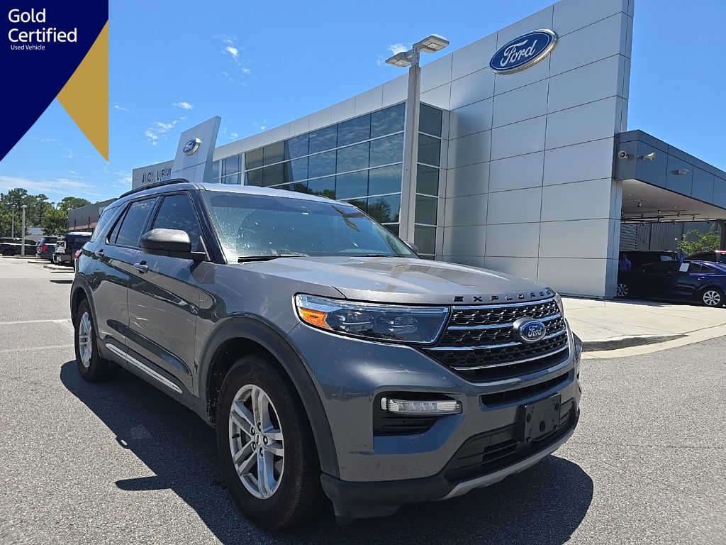 Carbonized Gray Metallic 2022 Ford Explorer SUV / Crossover Rear-Wheel Drive Automatic