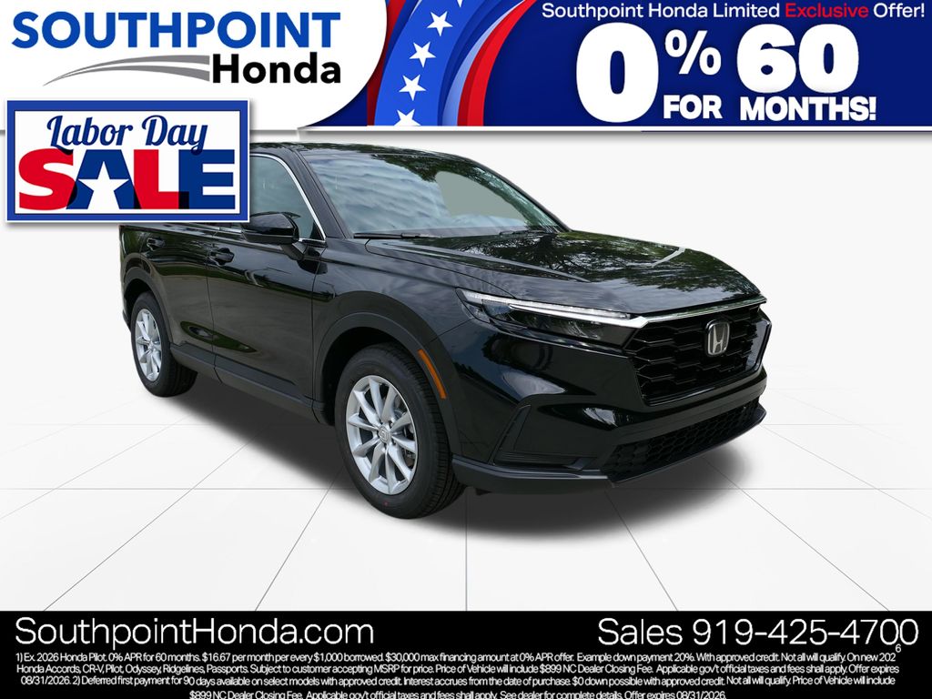 Crystal Black Pearl 2026 Honda CR-V SUV / Crossover All-Wheel Drive Continuously Variable Transmission