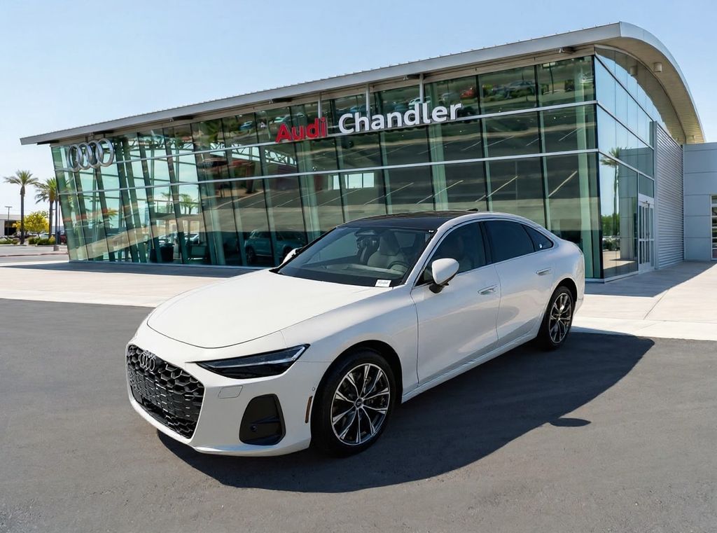 Glacier White Metallic 2026 Audi A6 Sedan All-Wheel Drive 7-Speed Automatic