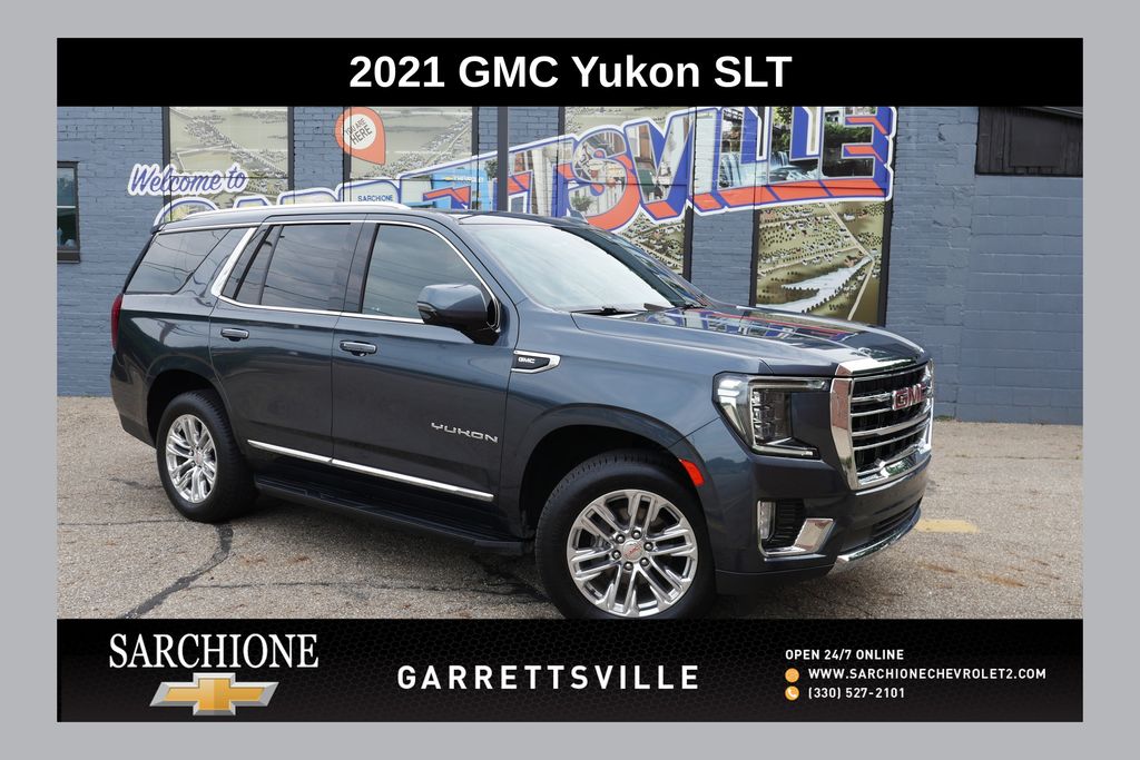Gray (Dark Sky Metallic) 2021 GMC Yukon SUV / Crossover Four-Wheel Drive