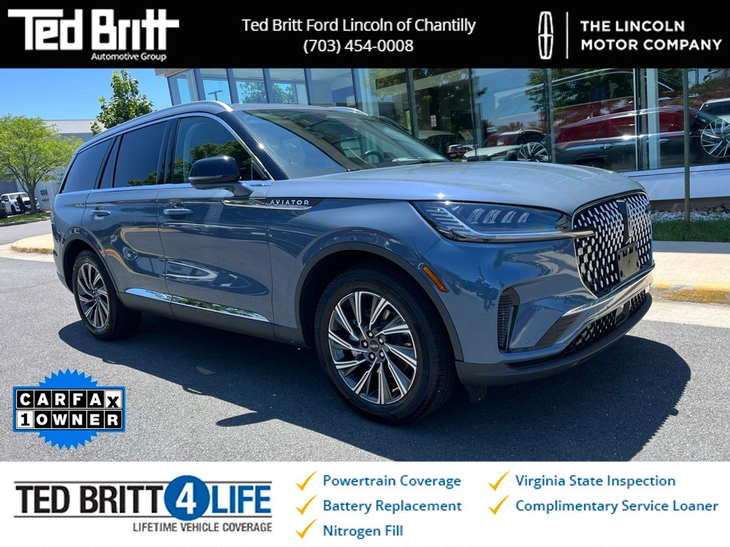 Whisper Blue Metallic Clearcoat 2026 Lincoln Aviator Premiere AWD SUV / Crossover All-Wheel Drive Automatic