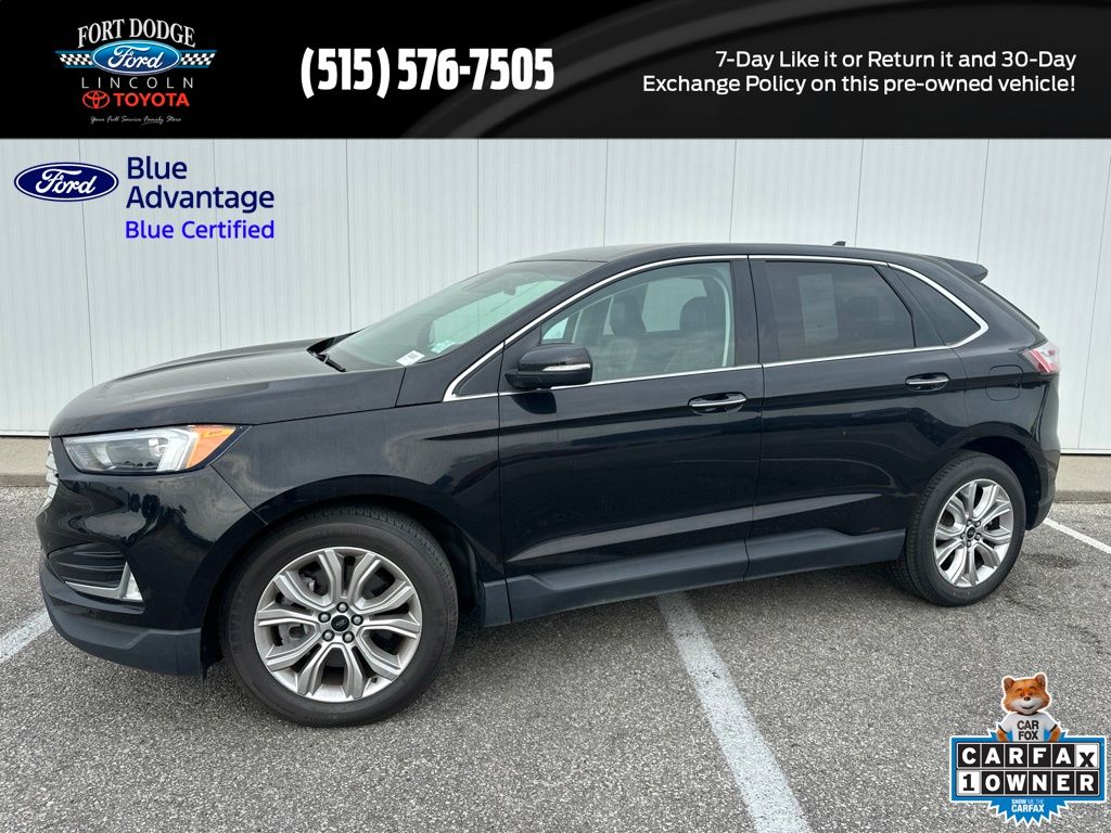 Agate Black Metallic 2023 Ford Edge SUV / Crossover All-Wheel Drive 8-Speed Automatic