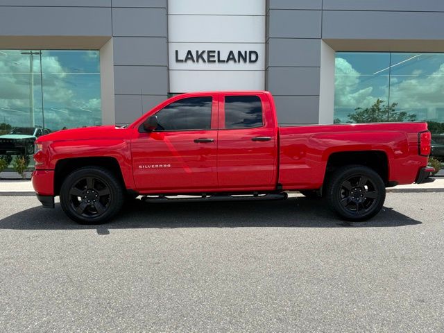 Red Hot 2016 Chevrolet Silverado 1500 Custom Double Cab 4WD Pickup Truck Four-Wheel Drive 6-Speed Automatic Overdrive