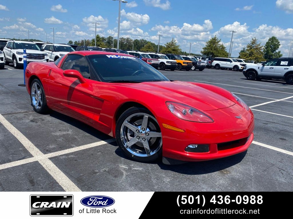 Victory Red 2007 Chevrolet Corvette Coupe Rear-Wheel Drive 6-Speed Automatic