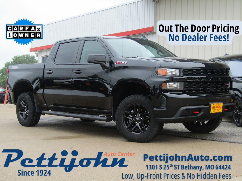 Black 2021 Chevrolet Silverado 1500 Pickup Truck Four-Wheel Drive 6-Speed Automatic Overdrive